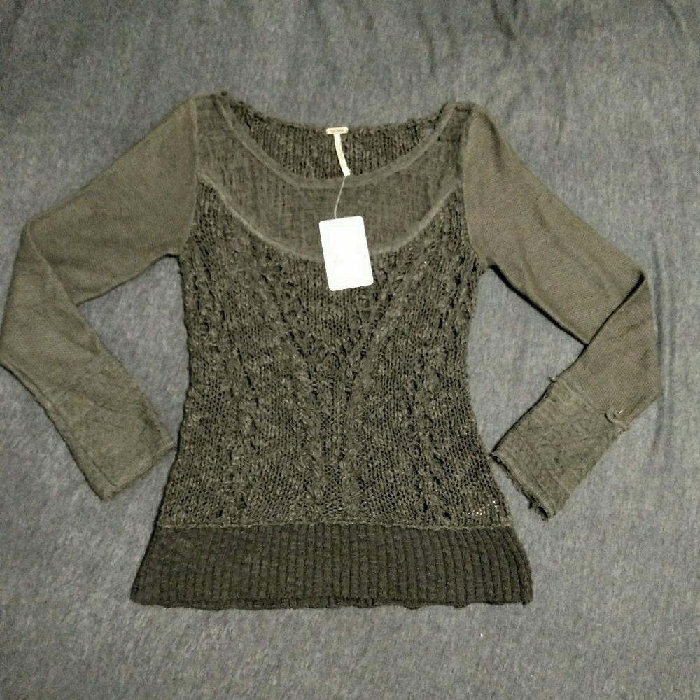 Free people lace sweater